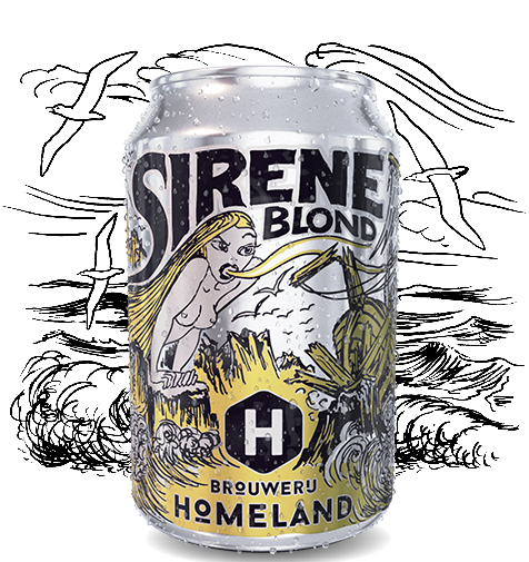brouwerij Homeland - sirene -blond bier
